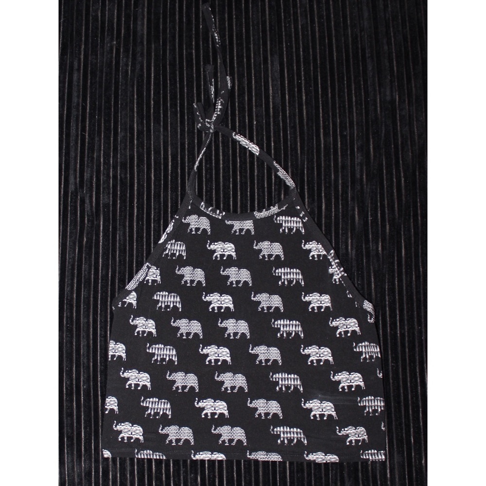 Elephant Halter Crop Top